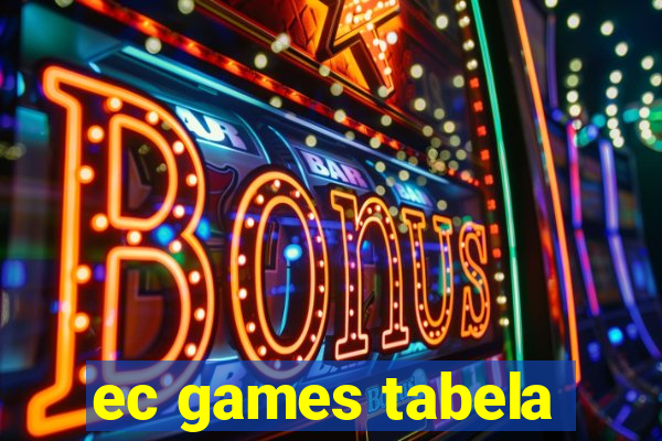 ec games tabela